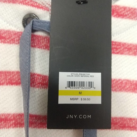 Jones NY French Terry Pullover Sweatshirt Top - Picture 4 of 10